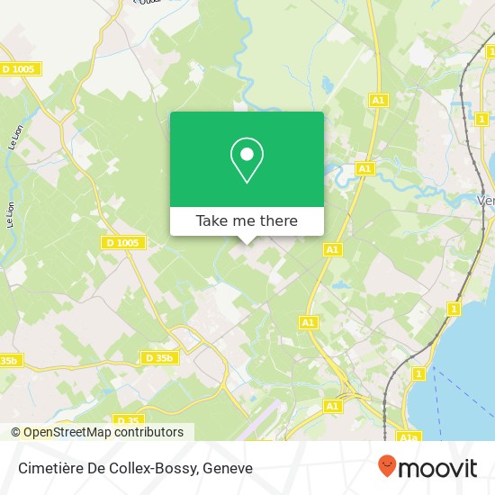 Cimetière De Collex-Bossy map