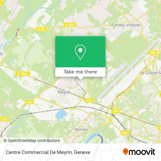 Centre Commercial De Meyrin Karte