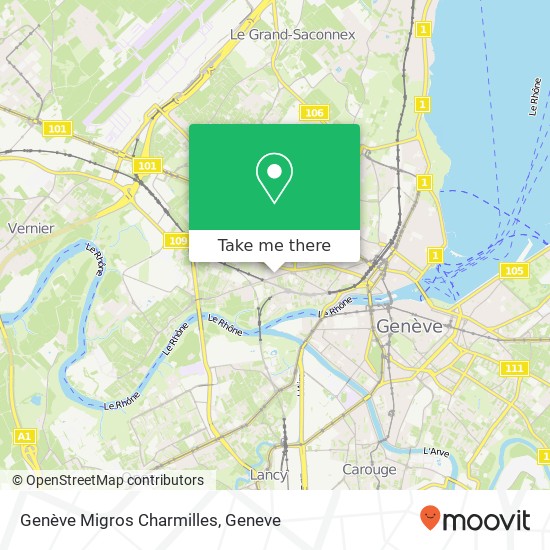 Genève Migros Charmilles map