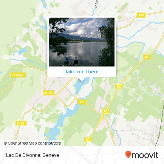 Lac De Divonne Karte