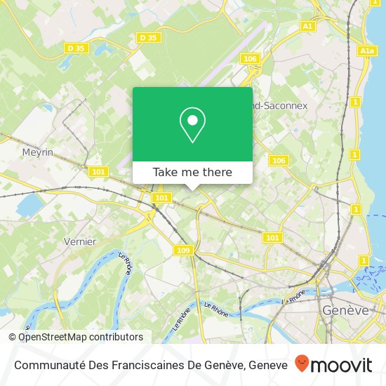 Communauté Des Franciscaines De Genève map