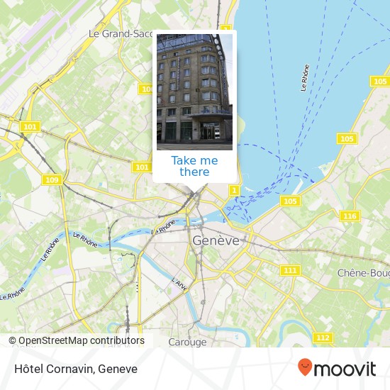 Hôtel Cornavin map