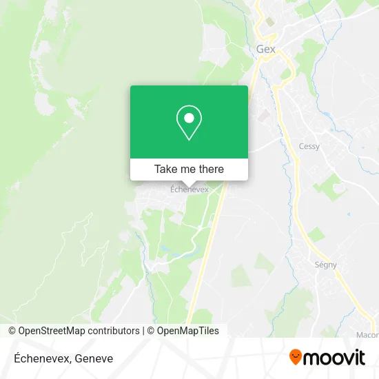 Échenevex map