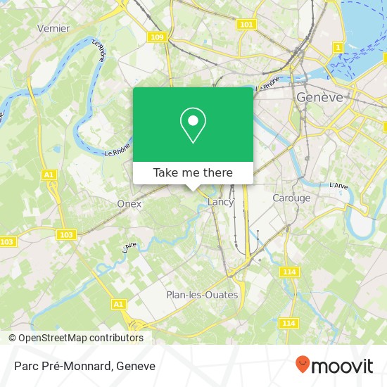 Parc Pré-Monnard map
