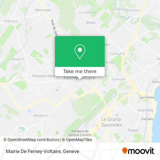 Mairie De Ferney-Voltaire map