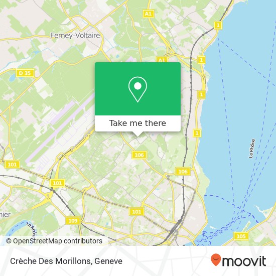 Crèche Des Morillons map