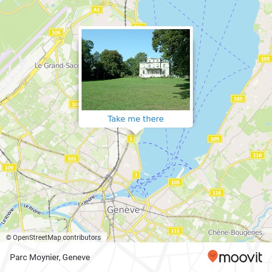 Parc Moynier Karte