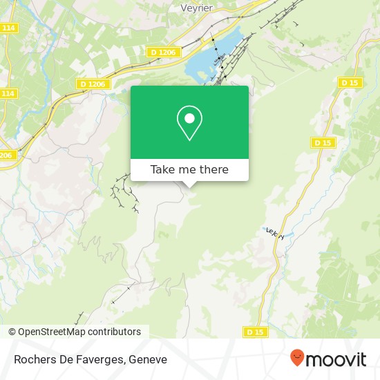 Rochers De Faverges Karte