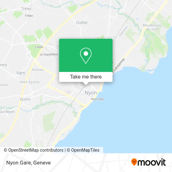 Nyon Gare map