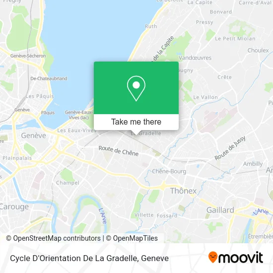 Cycle D'Orientation De La Gradelle map