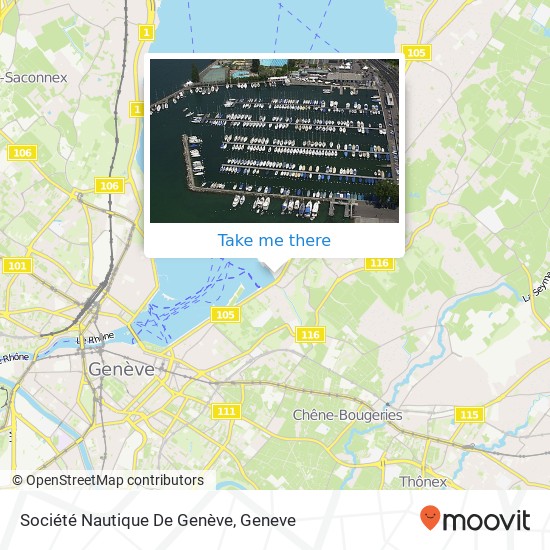 Société Nautique De Genève Karte