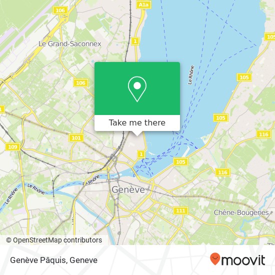 Genève Pâquis map