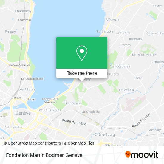 Fondation Martin Bodmer map