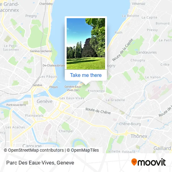 Parc Des Eaux-Vives map