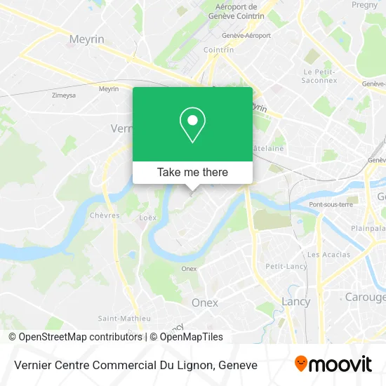 Vernier Centre Commercial Du Lignon map