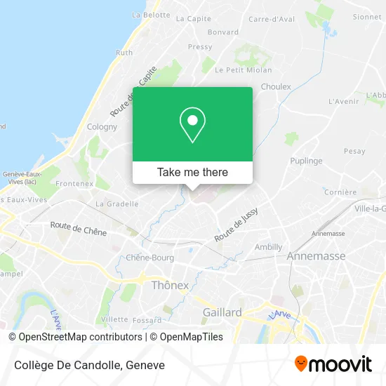 Collège De Candolle map