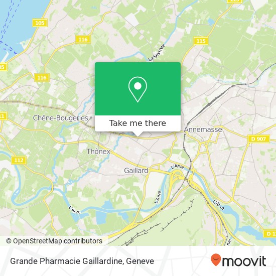 Grande Pharmacie Gaillardine map