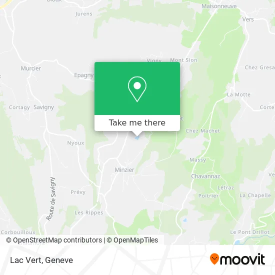 Lac Vert map