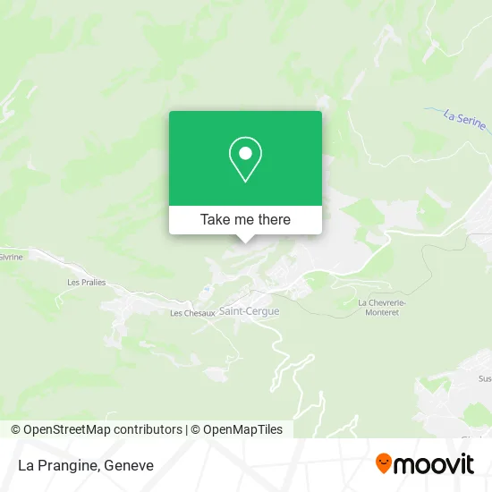 La Prangine map