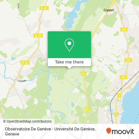 Observatoire De Genève - Université De Genève Karte