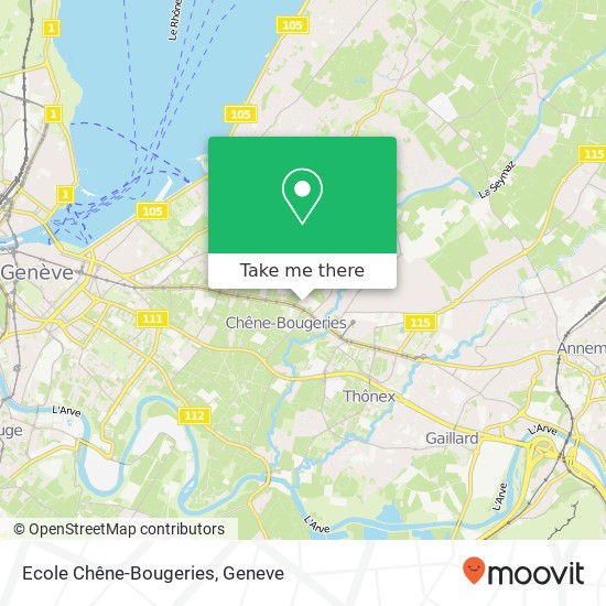 Ecole Chêne-Bougeries map