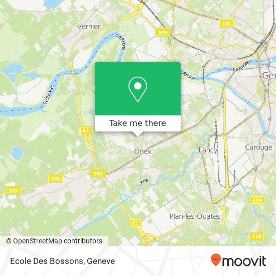 Ecole Des Bossons map