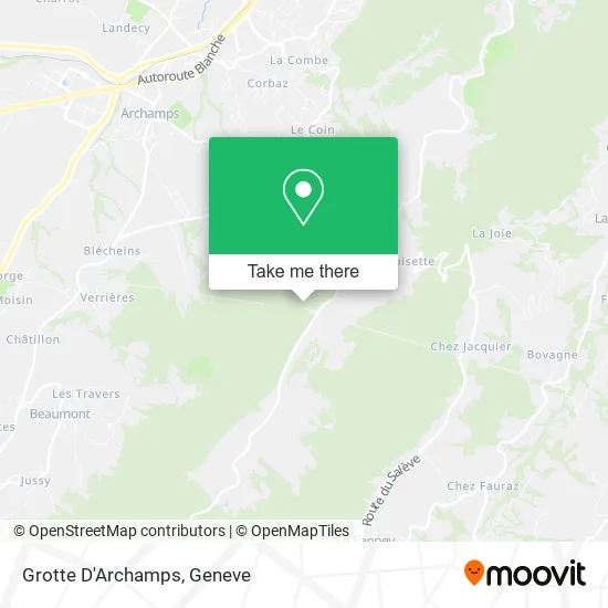 Grotte D'Archamps map