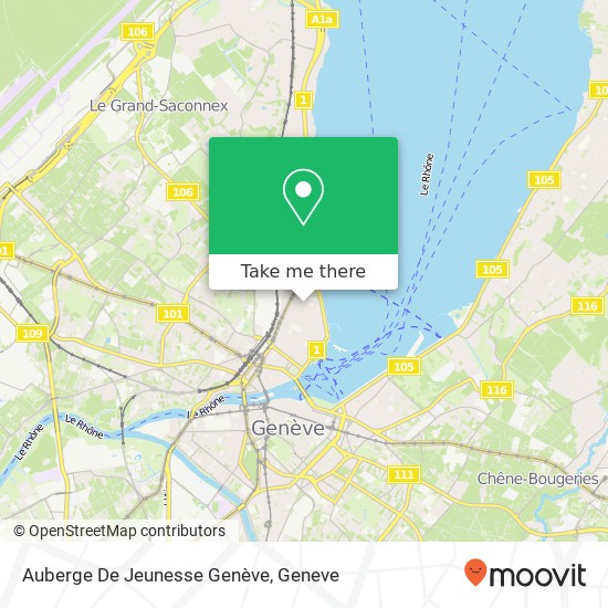 Auberge De Jeunesse Genève map