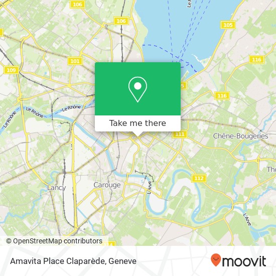 Amavita Place Claparède map