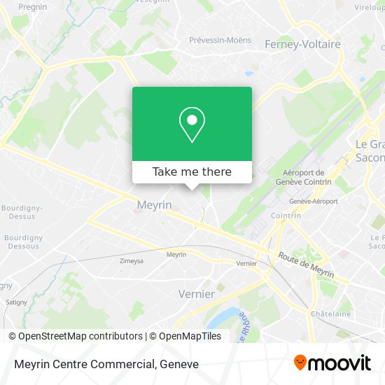 Meyrin Centre Commercial map