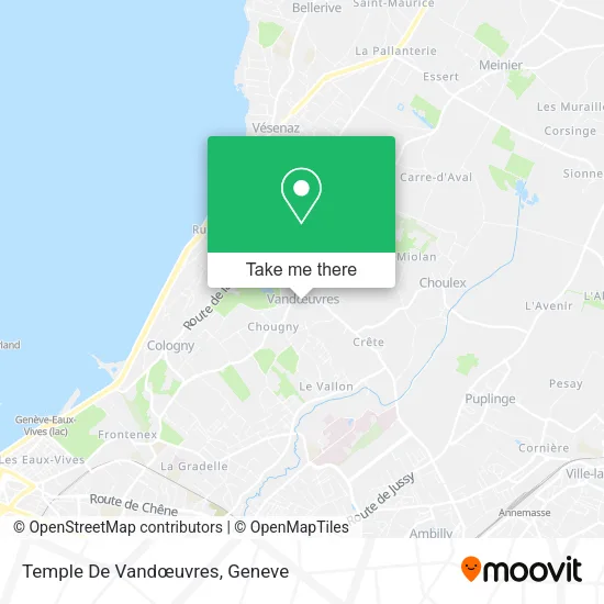 Temple De Vandœuvres map