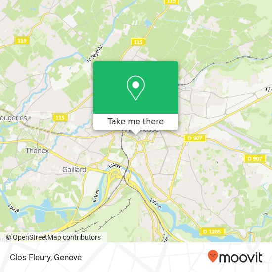 Clos Fleury map
