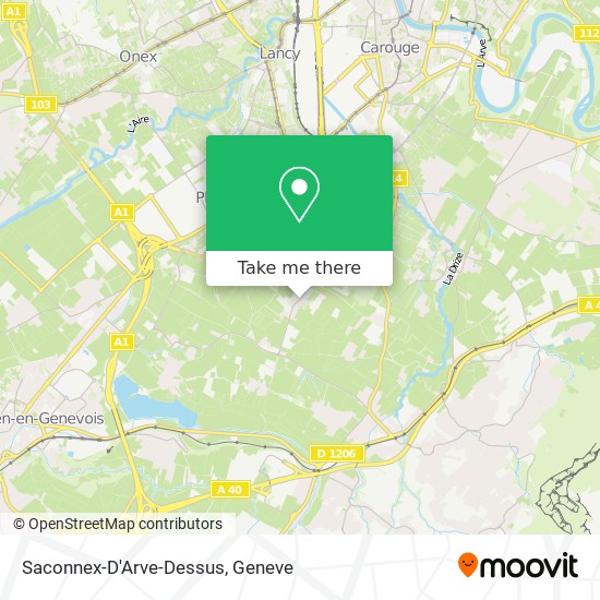 Saconnex-D'Arve-Dessus Karte