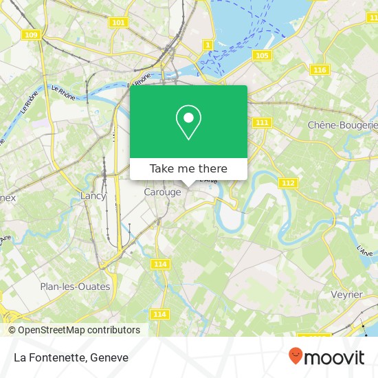 La Fontenette map