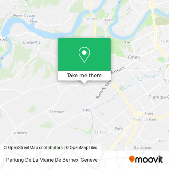 Parking De La Mairie De Bernex Karte