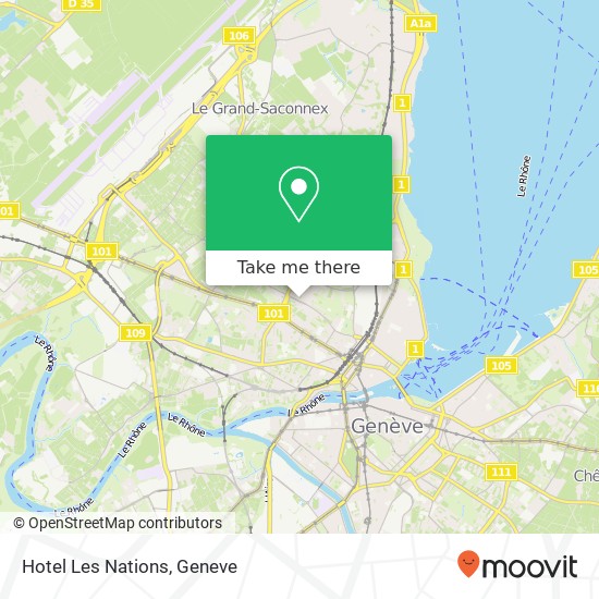 Hotel Les Nations map