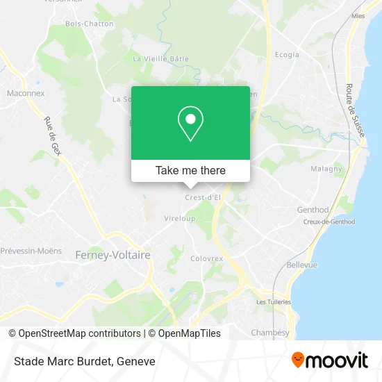 Stade Marc Burdet map