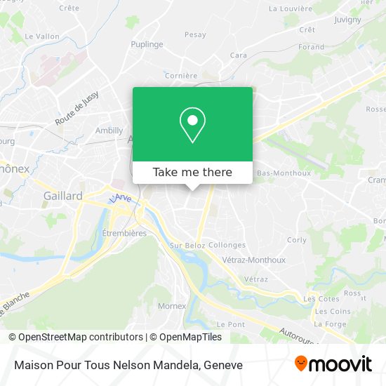Maison Pour Tous Nelson Mandela map
