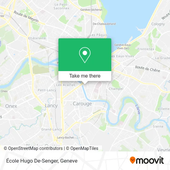 École Hugo De-Senger map