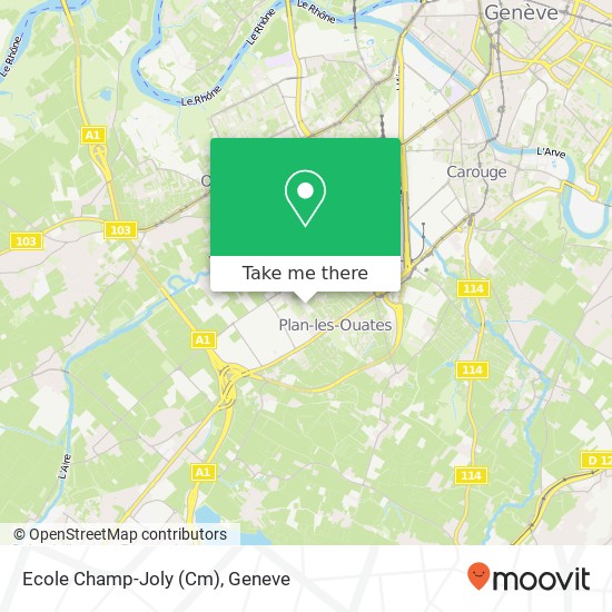 Ecole Champ-Joly (Cm) Karte