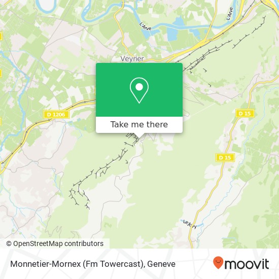 Monnetier-Mornex (Fm Towercast) Karte