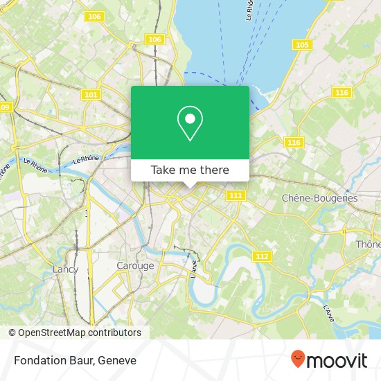 Fondation Baur map