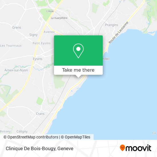 Clinique De Bois-Bougy Karte