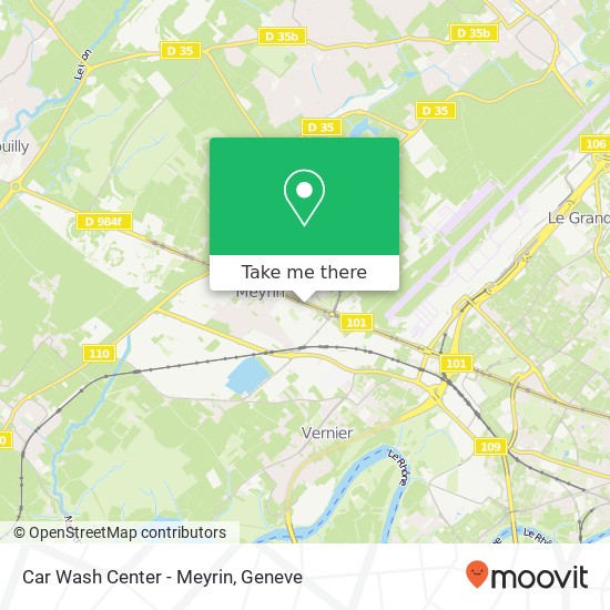 Car Wash Center - Meyrin map