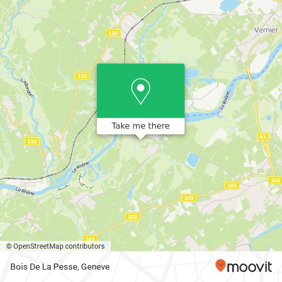 Bois De La Pesse Karte