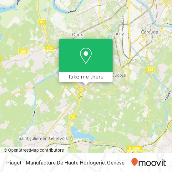 Piaget - Manufacture De Haute Horlogerie map