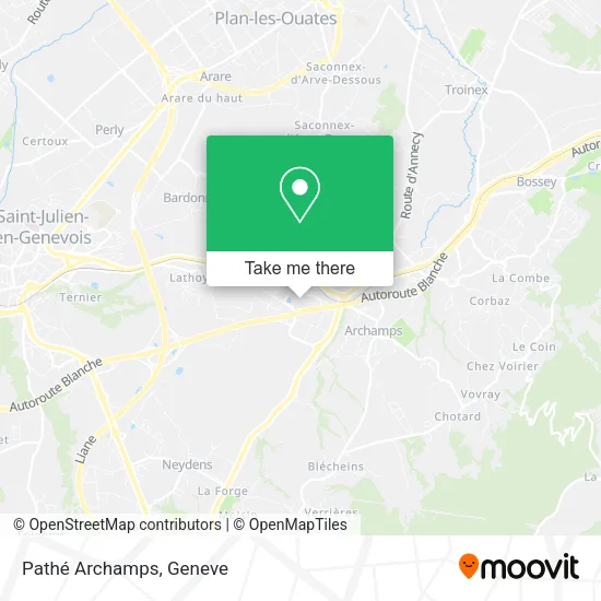 Pathé Archamps map