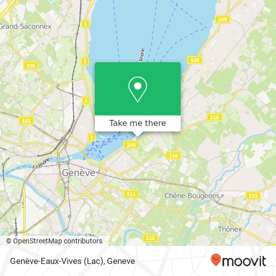 Genève-Eaux-Vives (Lac) map