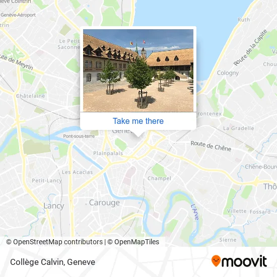 Collège Calvin map