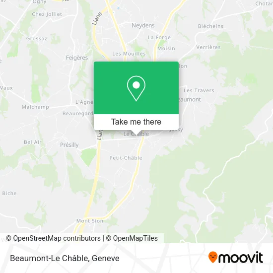 Beaumont-Le Châble map